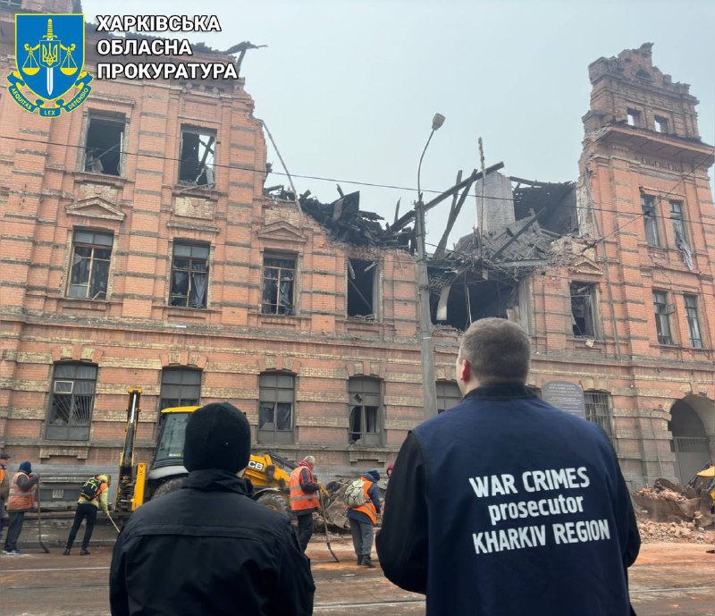 In Kharkiv Russian drone hit building of a college