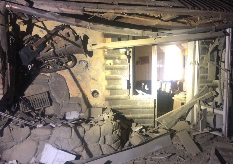 Nikopol mahallesinde bombardıman sonucu 1 kişi yaralandı