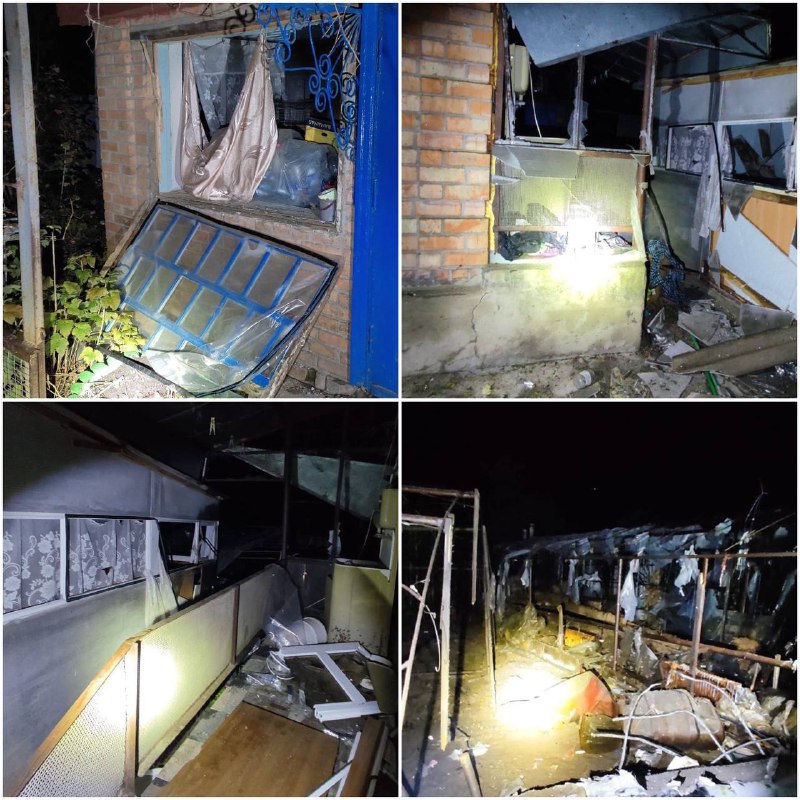 L'artillerie russe a bombardé le district de Nikopol dans la nuit