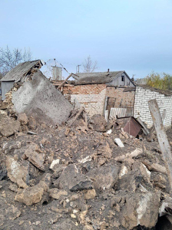 Разрушения в Херсонской области в результате российских обстрелов