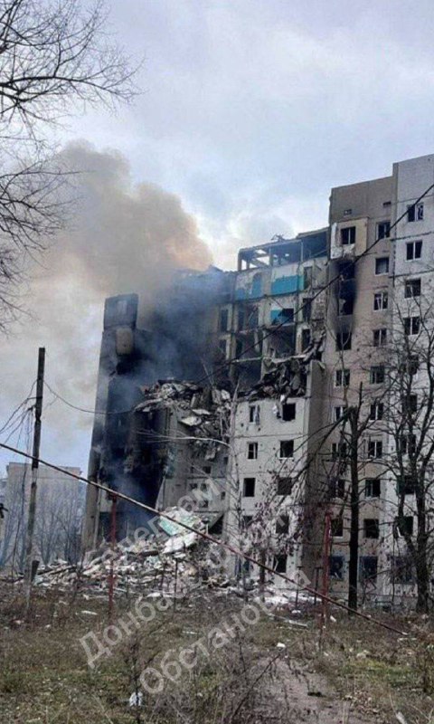 Destruction in Avdiyivka as result of Russian attacks