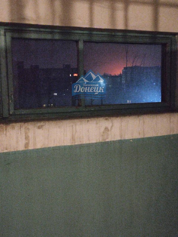 Explosions were reported in Donetsk and Makiivka, partial blackout in the area