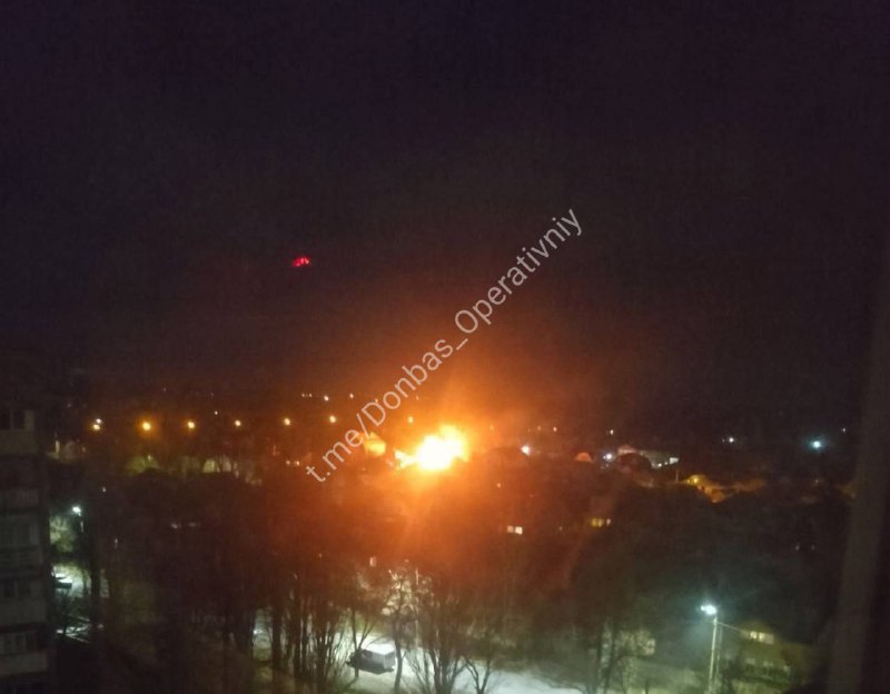 Explosions were reported in Horlivka