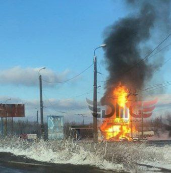 Explosion reported at paetrol station in Horlivka