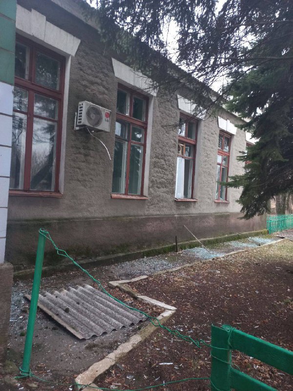 Daños en Górlivka por bombardeos
