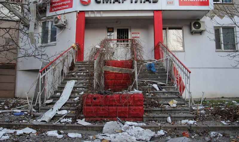 Damage in Kherson as result of shelling yesterday