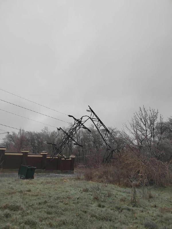 انقطاع التيار الكهربائي في بلدة أكساي بالقرب من روستوف