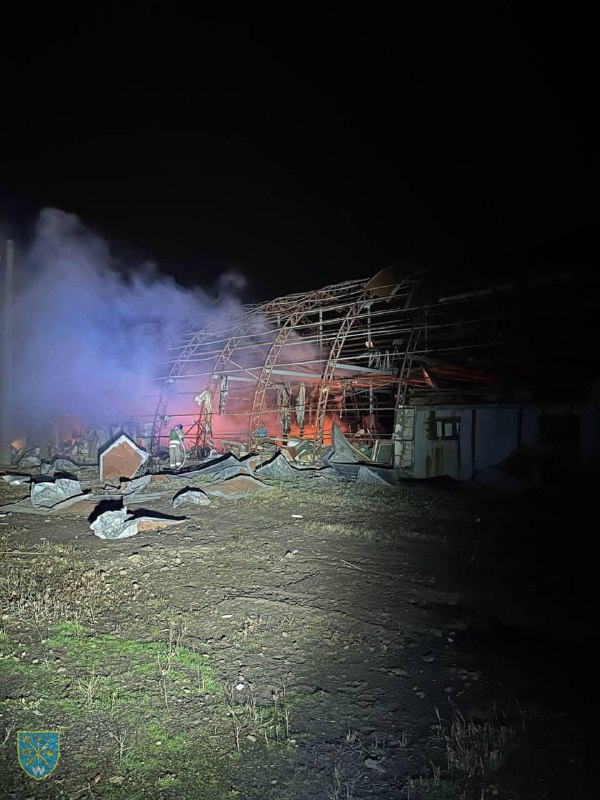 В результате пожара, вызванного сбитым Шахедом в Одесской области, погиб 1 человек