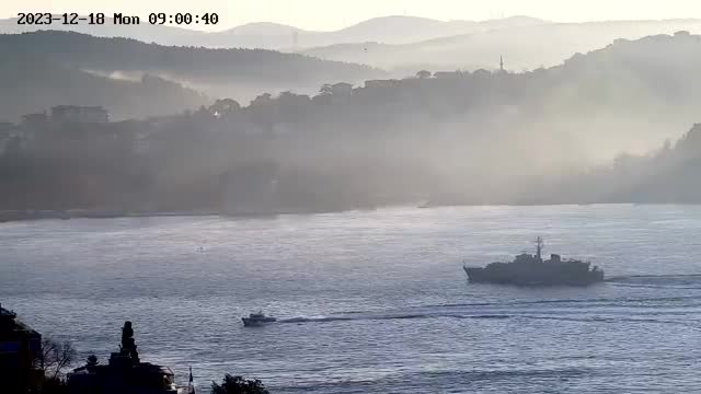 Romanian Navy increases the capability of its MCM forces in the Black Sea: Sandown class minehunter ROS Sublocotenent Ion Ghiculescu (x- @RoyalNavy HMS Blyth) transited Bosphorus towards Black Sea en route from Rosyth dockyard on Firth of Forth to Constanta