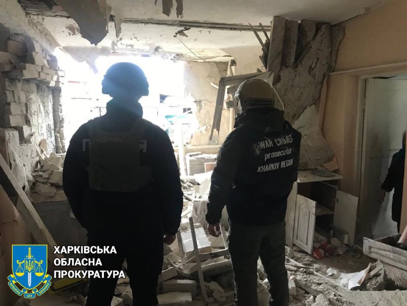 Damage in Kupiansk as result of Russian shelling