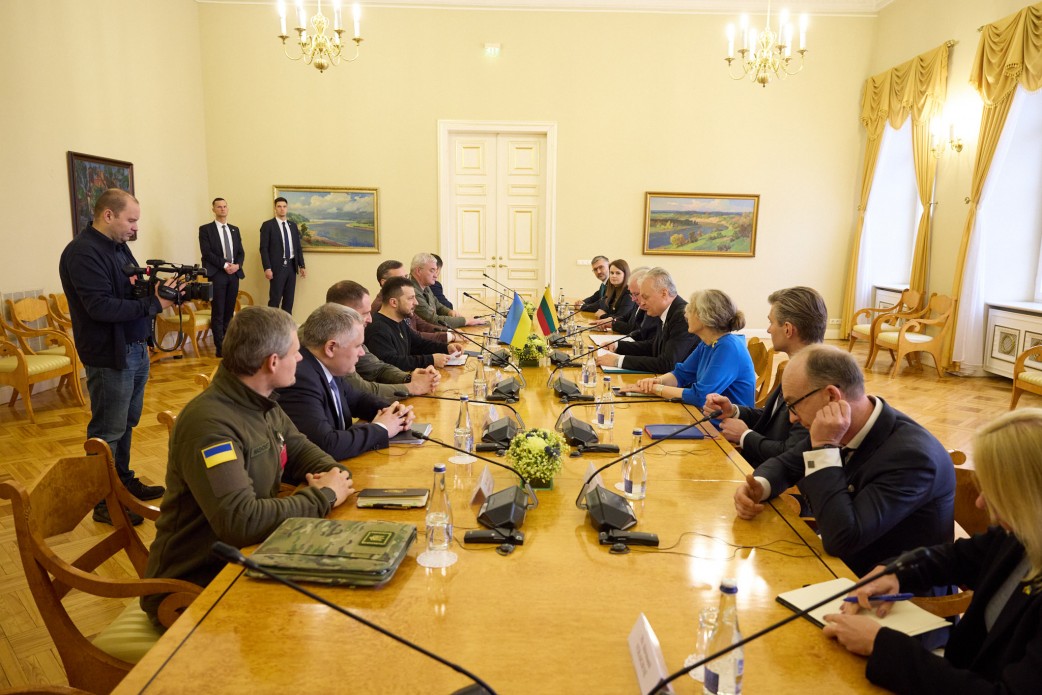 En Vilnius comenzaron las negociaciones entre los presidentes de Ucrania y Lituania, - Oficina del Presidente