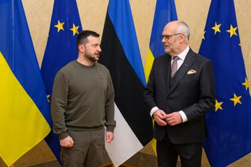 Президент Украины Зеленский встретился с Президентом Эстонии