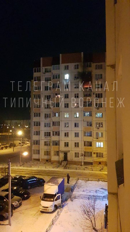 Damage to a house in Voronezh after explosions earlier