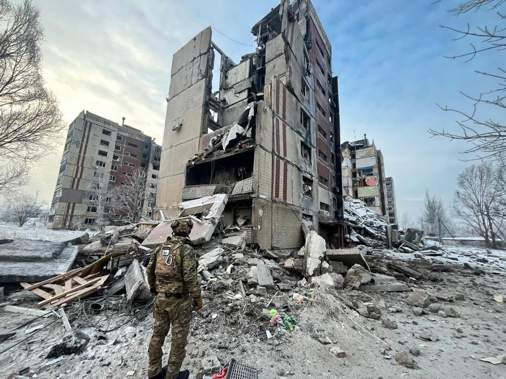 Avdiyivka'da Rus saldırıları sonucu yıkım