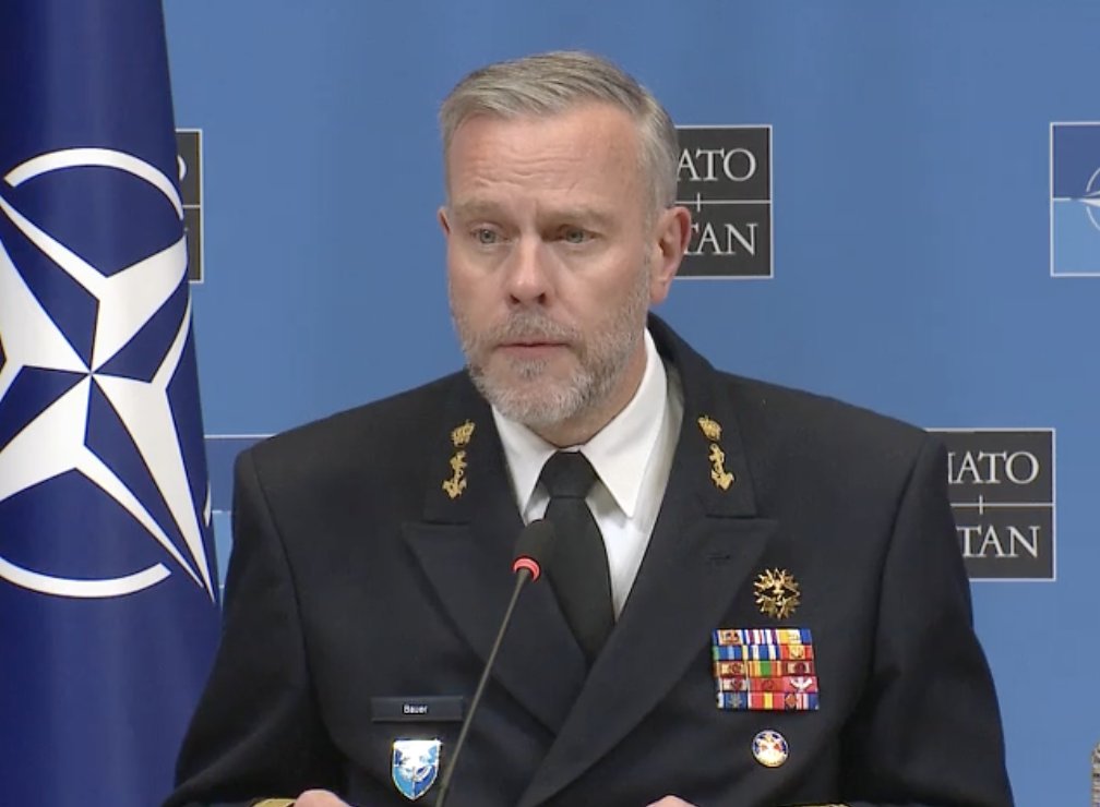 NATO CMC Bauer says Swedish Commander-in-Chief Micael Bydén was right to warn citizens there to prepare for war.  He emphasizes even countries inside the alliance need to adopt the Nordic whole-of-society approach. It's not a given that we are in peace, he says
