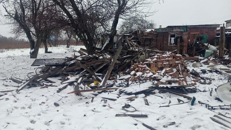 El último civil que quedaba en la aldea de Stepok, en la región de Sumy, murió como resultado del bombardeo ruso.