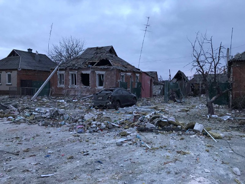 An infant killed, 3 other people wounded as result of Russian missile strike with S-300 in Zolochiv of Kharkiv region