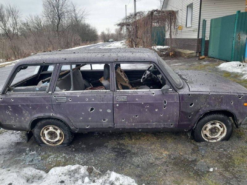 Kursk bölgesindeki Gordeevka'da bombardıman sonucu hasar