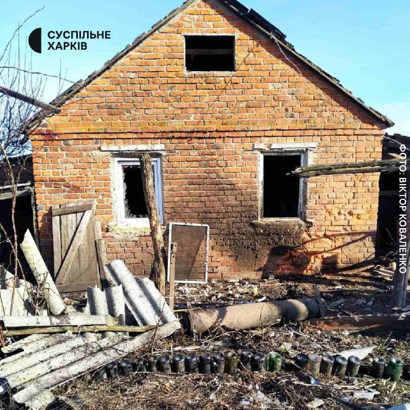 Russische Hubschrauber griffen das Dorf Sotnytskyi Kozachok in der Region Charkiw an