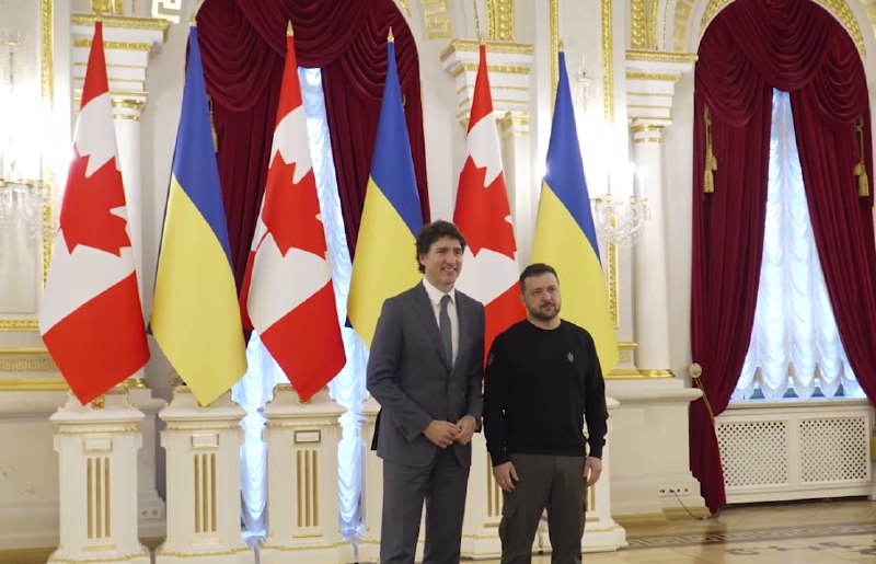 A security agreement has also been signed with Canada: more than $2.2 billion in macro-financial and defense aid to Ukraine in 2024, — Zelensky