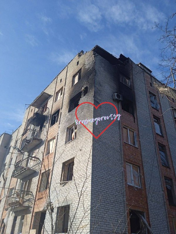 Schäden in Krasnohorivka durch russischen Beschuss