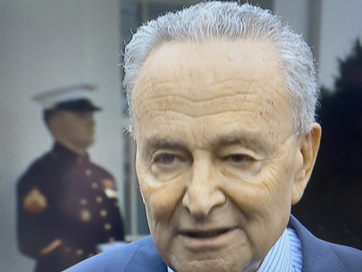 Schumer outside the White House after meeting with Biden and House Speaker Johnson: The overwhelming sentiment in that meeting was 'We've got to do Ukraine now.'