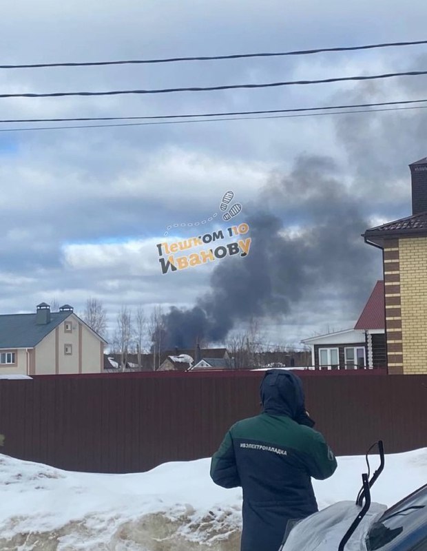Un avión de transporte militar se estrelló en el aeropuerto Severnyy de Ivanovo