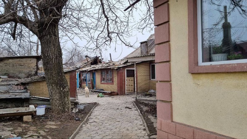 أضرار في روفنكي نتيجة القصف