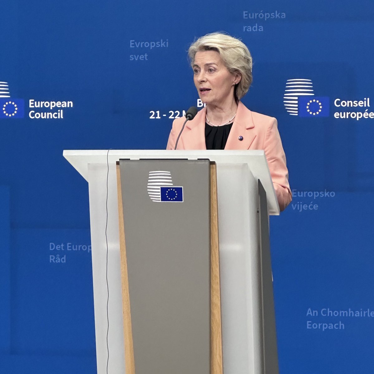 EU Commission President Ursula von der Leyen says the first billion of windfall profits (around €3bln) on frozen Russian assets could be released as early as July 1st.   EU leaders have agreed to move forward on using the money to support Ukraine