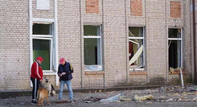 Разрушения Харькова в результате ночного российского обстрела