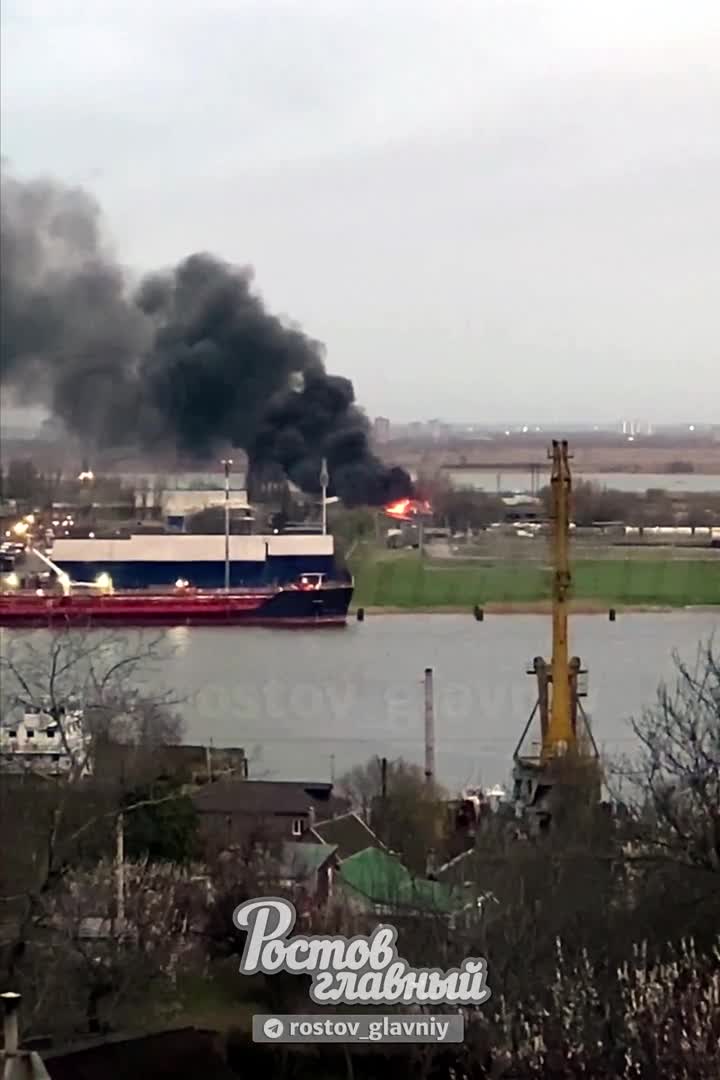 Fuel depot is on fire in Rostov