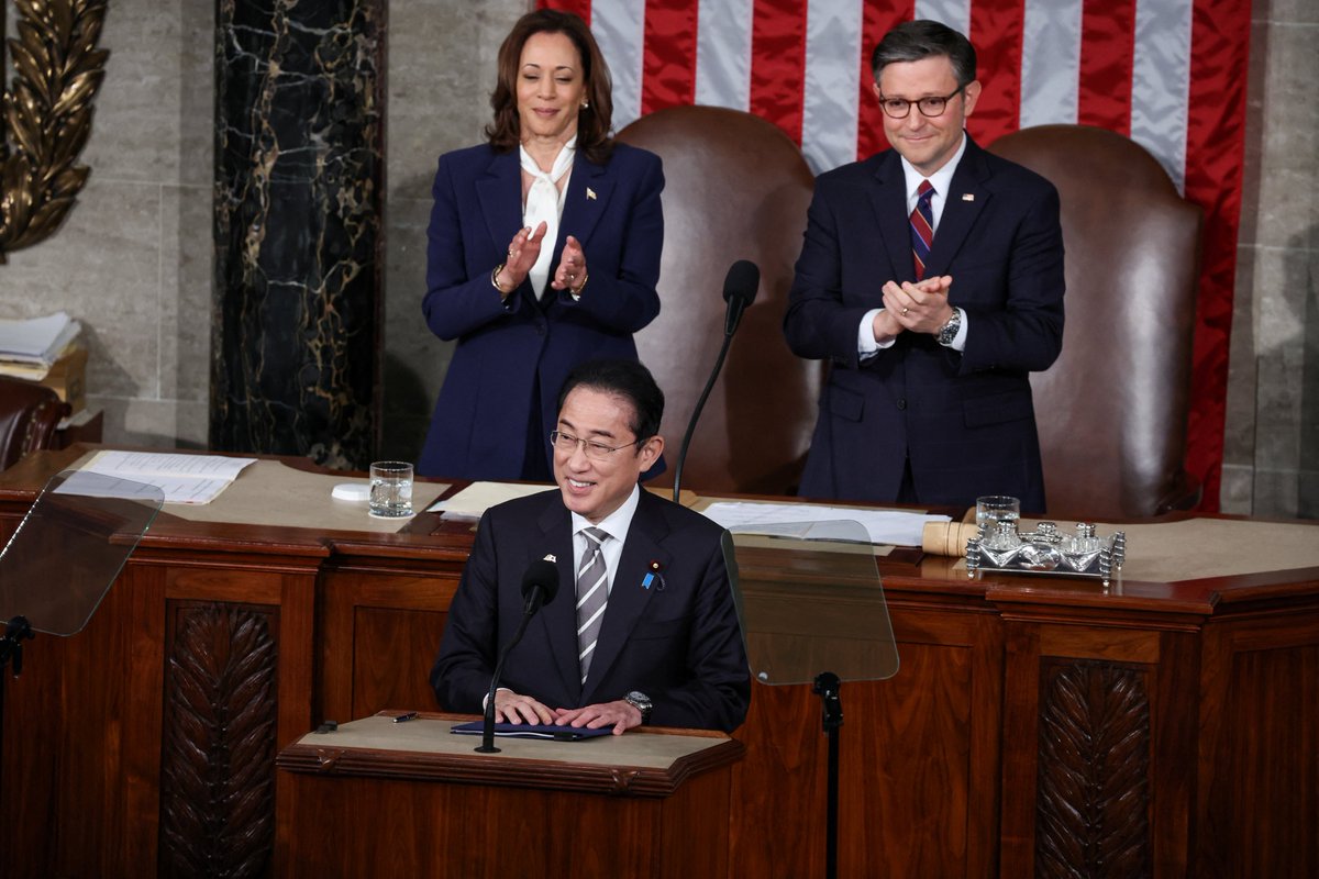 In einer Rede vor einer gemeinsamen Sitzung des Kongresses warnt Japans Premierminister Kishida: „Die Ukraine von heute könnte das Ostasien von morgen sein.