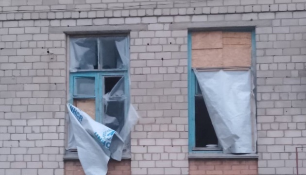 Die russische Armee beschoss Nikopol mit Artillerie, eine Schule wurde beschädigt