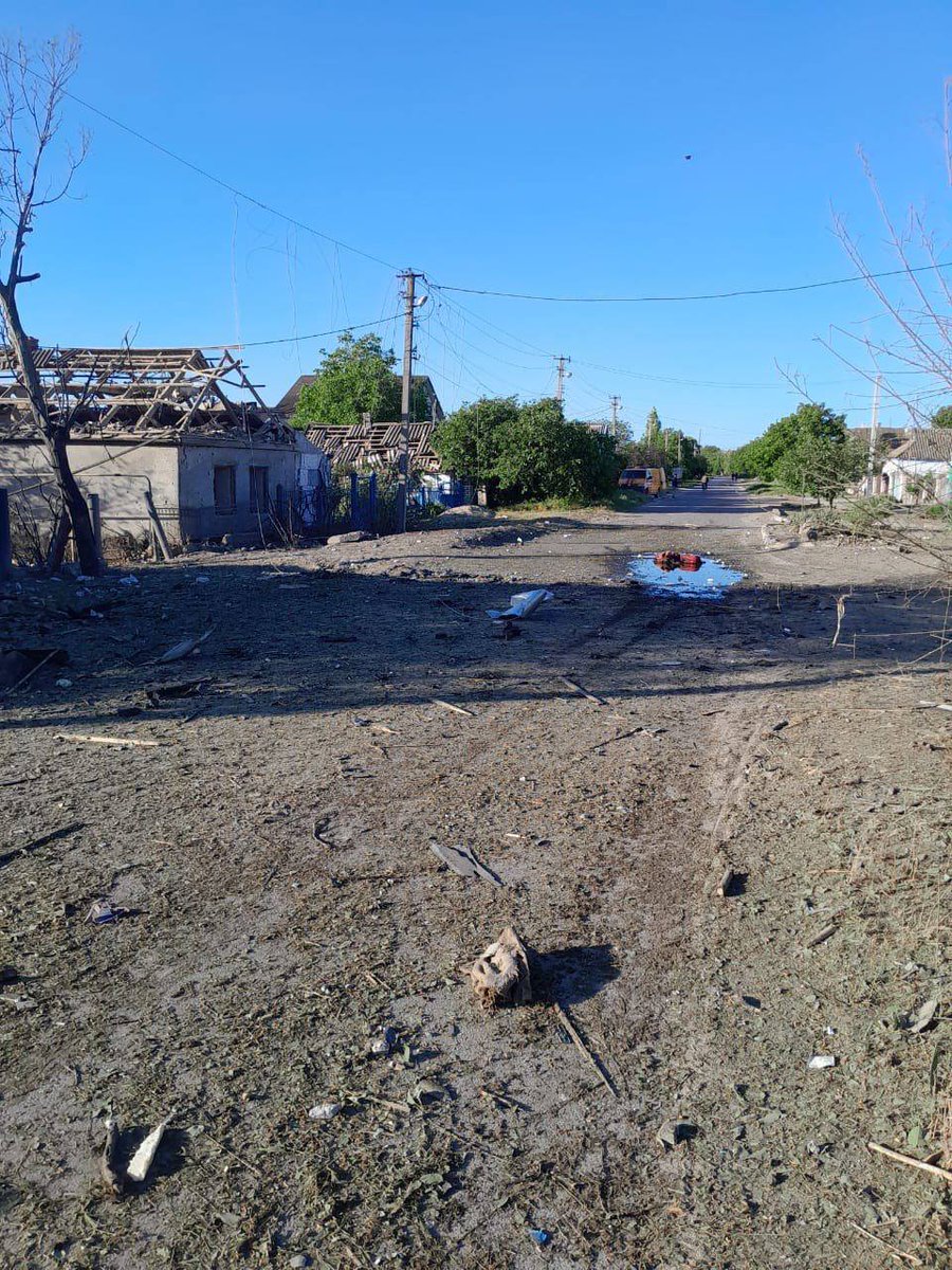 Herson bölgesinin Bilozerka bölgesine Rus bombardımanı sonucu 1 kişi yaralandı
