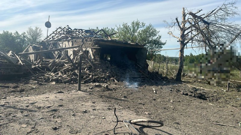 Schäden in Selydove durch russischen Luftangriff