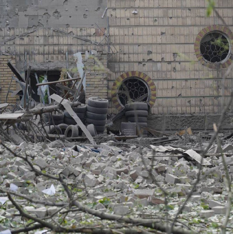 Damage in Pokrovsk as result of shelling