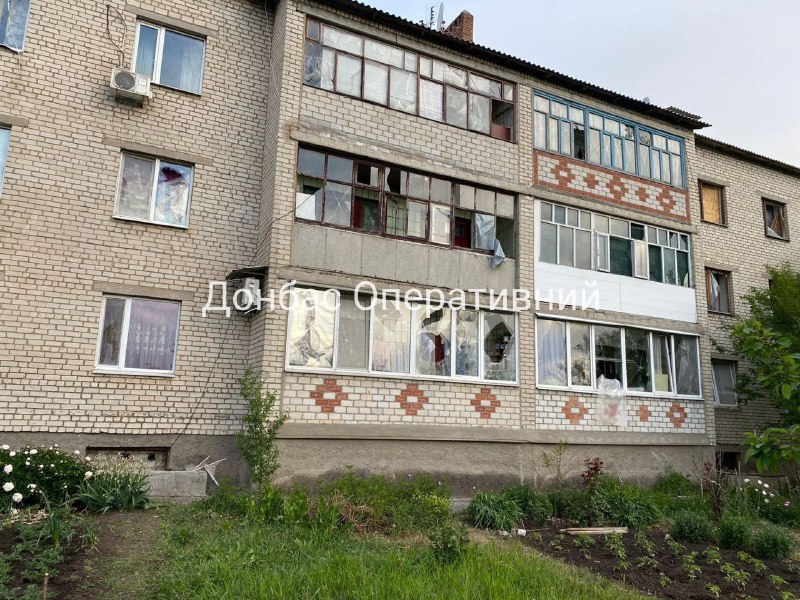 Damage in Mykolaivka of Donetsk region as result of shelling