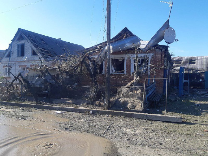 Damage in Schebekino of Belgorod region after explosions