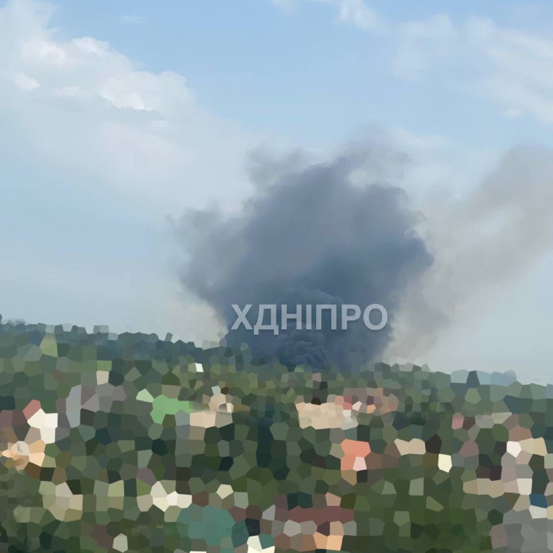Explosions were reported near Dnipro city