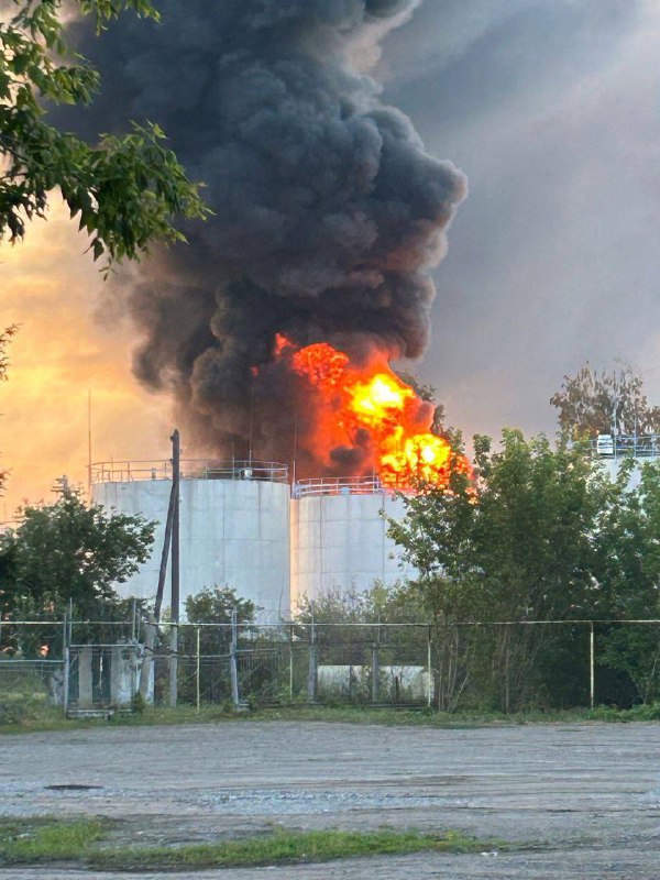 Drones attacked the Platonovskaya oil depot in the Tambov region