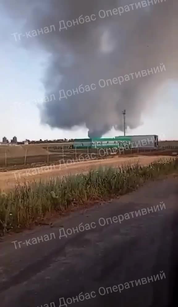 Dün Rus bombardımanı sonucu Kostiantynivka'da yangın çıktı