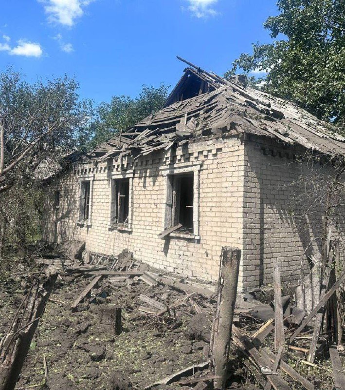 Donetsk bölgesi Novohrodivka'da bombardıman sonucu yıkım