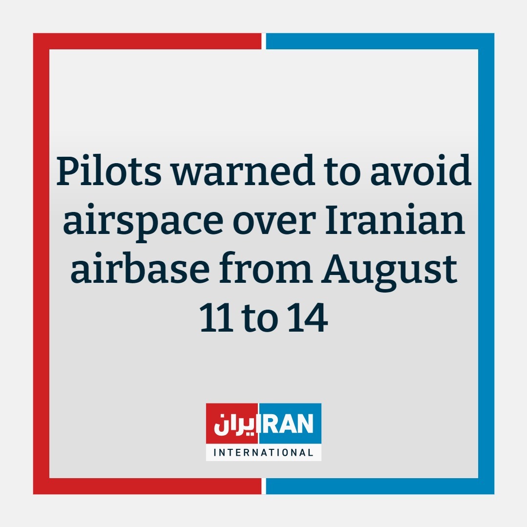 Yeni bir NOTAM, pilotları, 11-14 Ağustos 2024 tarihleri arasında her gün 04:30-14:30 UTC saatleri arasında İran'ın Hamadan'daki Nojeh hava üssüne yakın bir bölge üzerinde planlı silah atışları nedeniyle uçmaktan kaçınmaları konusunda uyarıyor. Etkilenen bölge yerden deniz seviyesinden 10.000 feet yüksekliğe kadar uzanıyor. İran bölgede hangi askeri tatbikatların yapılmasının planlandığını açıkça belirtmedi, ancak Reuters Cuma günü düzinelerce Rus askeri personelinin İran'da Fath-360 yakın menzilli balistik füze sistemini kullanmak üzere eğitildiğini bildirdi. İran, 2016 yılında Rusya'ya Hamadan'daki aynı hava üssünden Suriye'de hava operasyonları yürütme izni vermişti ve Rus personelinin bu kez eğitim amaçlı olarak Nojeh hava üssünü tekrar kullanması olası bir senaryo gibi görünüyor