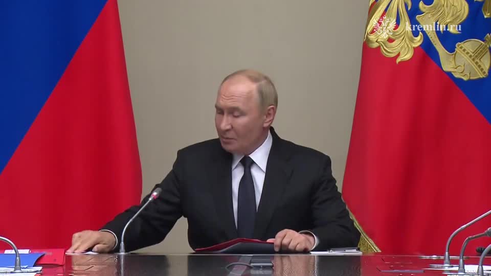 Putin has convened Russian security council meeting, Minister of Defense Belousov took part via videolink