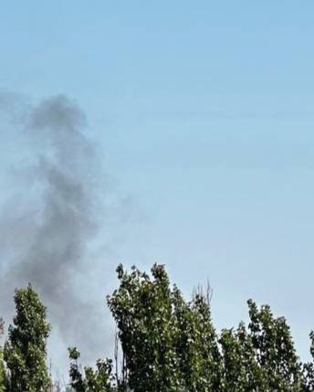 Smoke rising in Kryvyi Rih after explosions