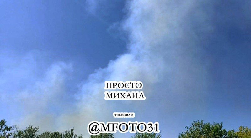 Пожежі після обстрілів у Щебекіне Білгородської області