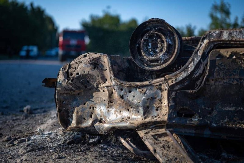 Conséquences du bombardement d'hier de Mirnograd dans la région de Donetsk