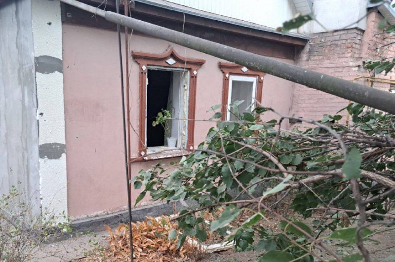 Una persona herida por bombardeo en Nikopol