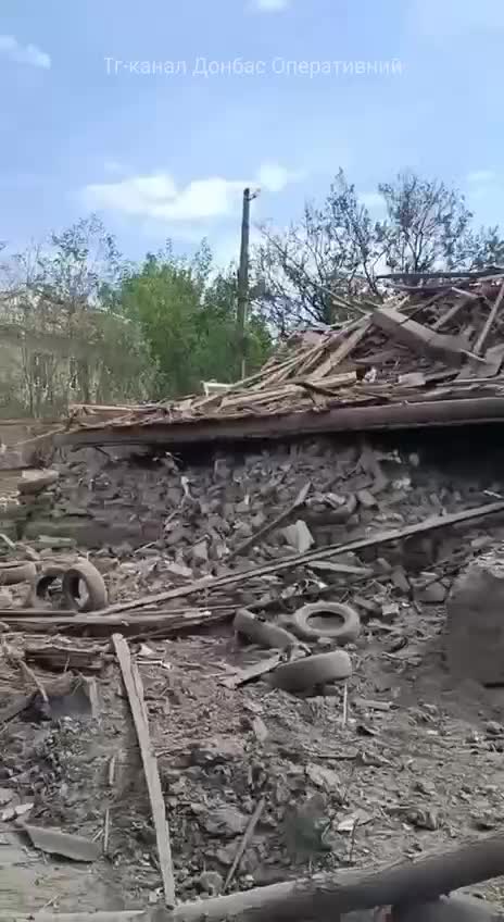 Destruction à Kostiantynivka suite à un bombardement russe