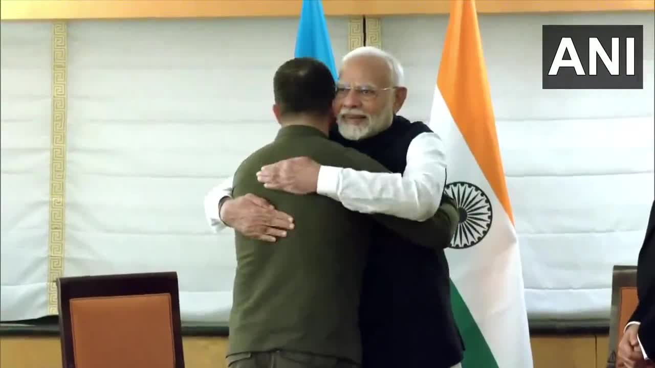 Le Premier ministre indien Narendra Modi tient une réunion bilatérale avec le président ukrainien Volodymyr Zelenskyy, à New York, aux États-Unis (Source : ANI/DD News)